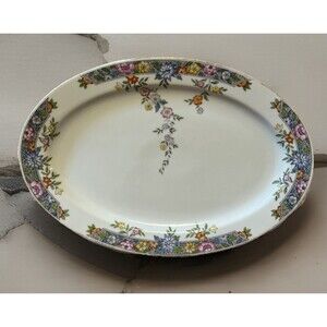 Rare Hutschenreuther Selb Royal Bavarian Vernon China Oval Serving Platter 12 in
